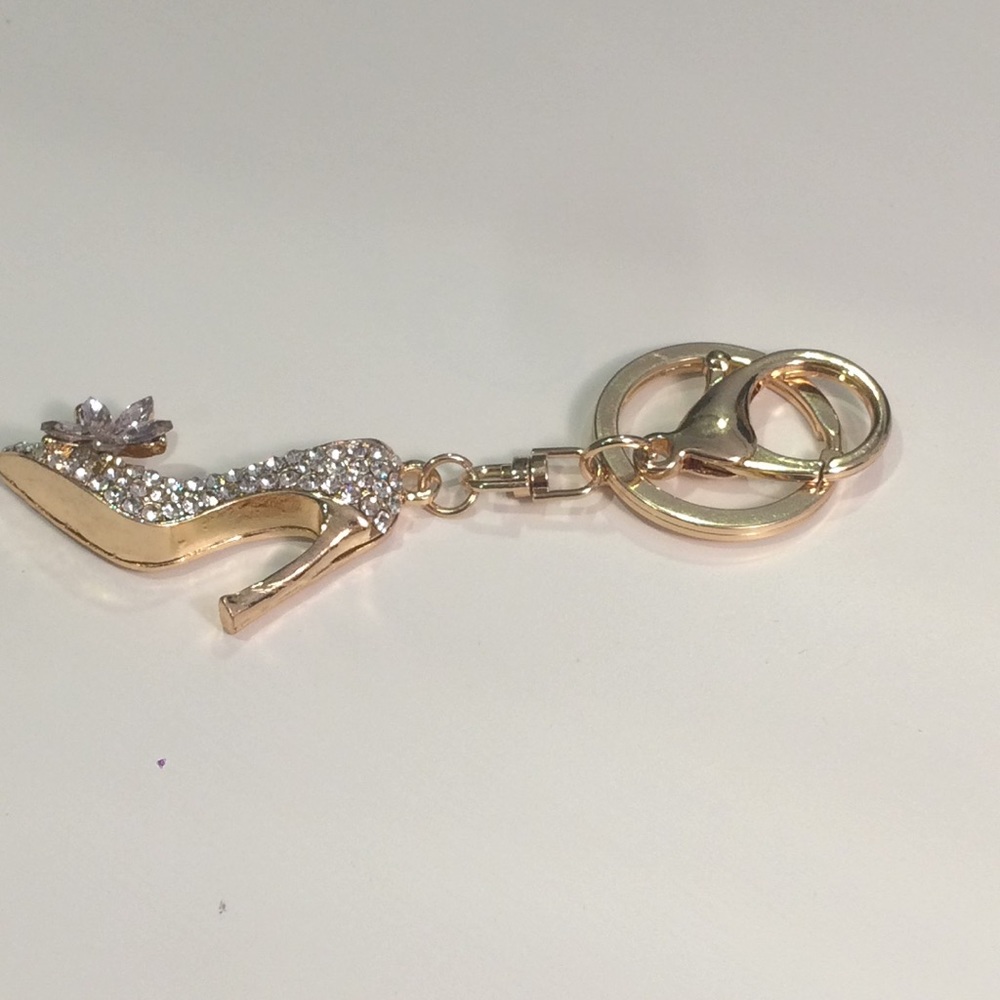 Crystal High Heel Pocketbook Charm / Key Ring - Picture 5 of 6